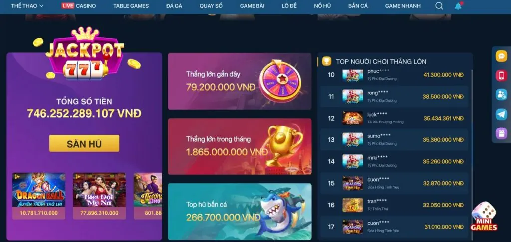 Các trò chơi đa dạng tại vando88 code